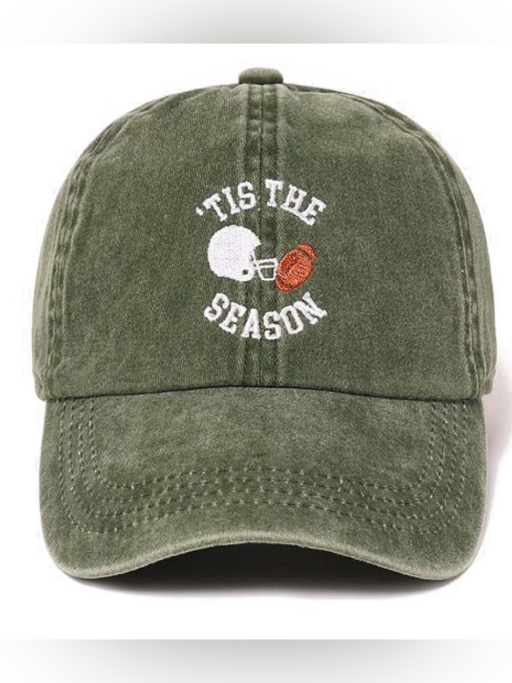 ‘Tis The Season for Football Olive Green Baseball Cap